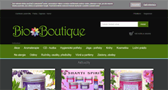 Desktop Screenshot of bioboutique.cz